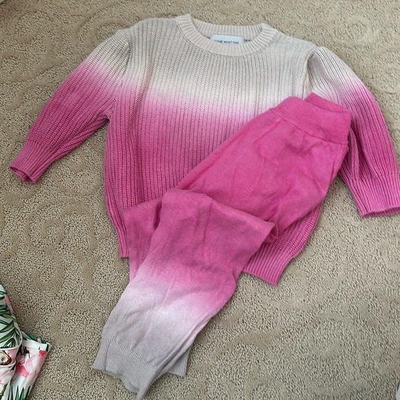 Come What Mae pink ombré sweater set - Picture 1 of 2